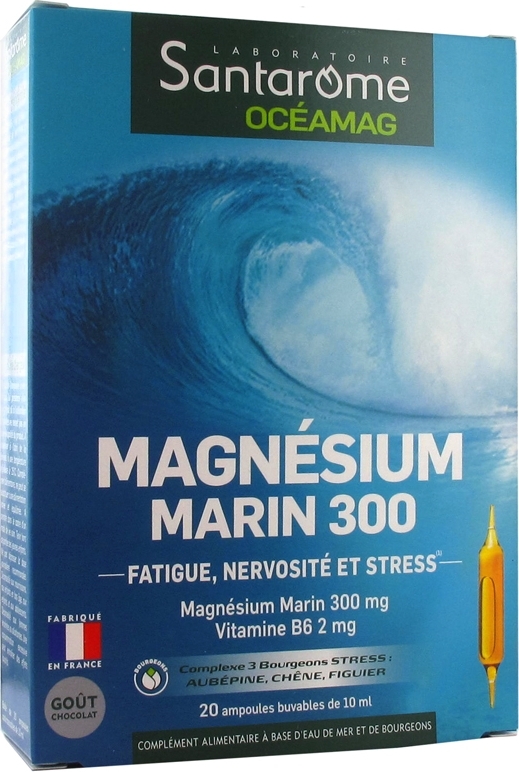 Magnésium marin 300mg 20 ampoules de 10ml
