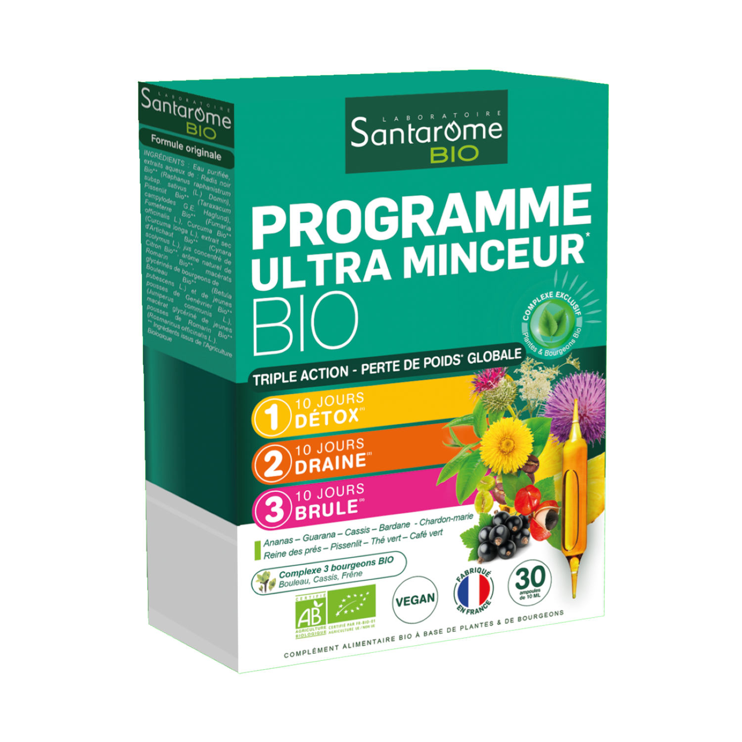 Programme ultra minceur bio 30 ampoules