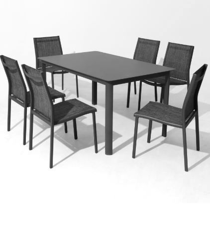 Table et chaises de jardin pour 6 personnes