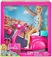 Barbie et son scooter