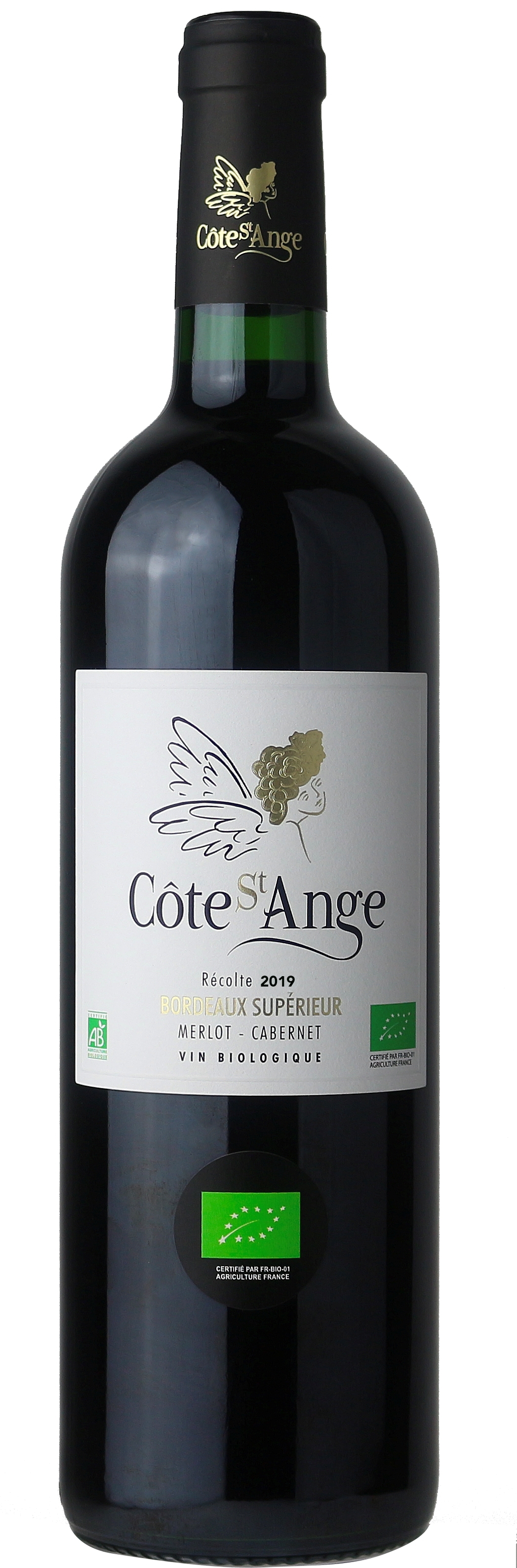 Côte Saint Ange BIO, 2019 - Bordeaux Supérieur AOC - Rouge - 75 cl