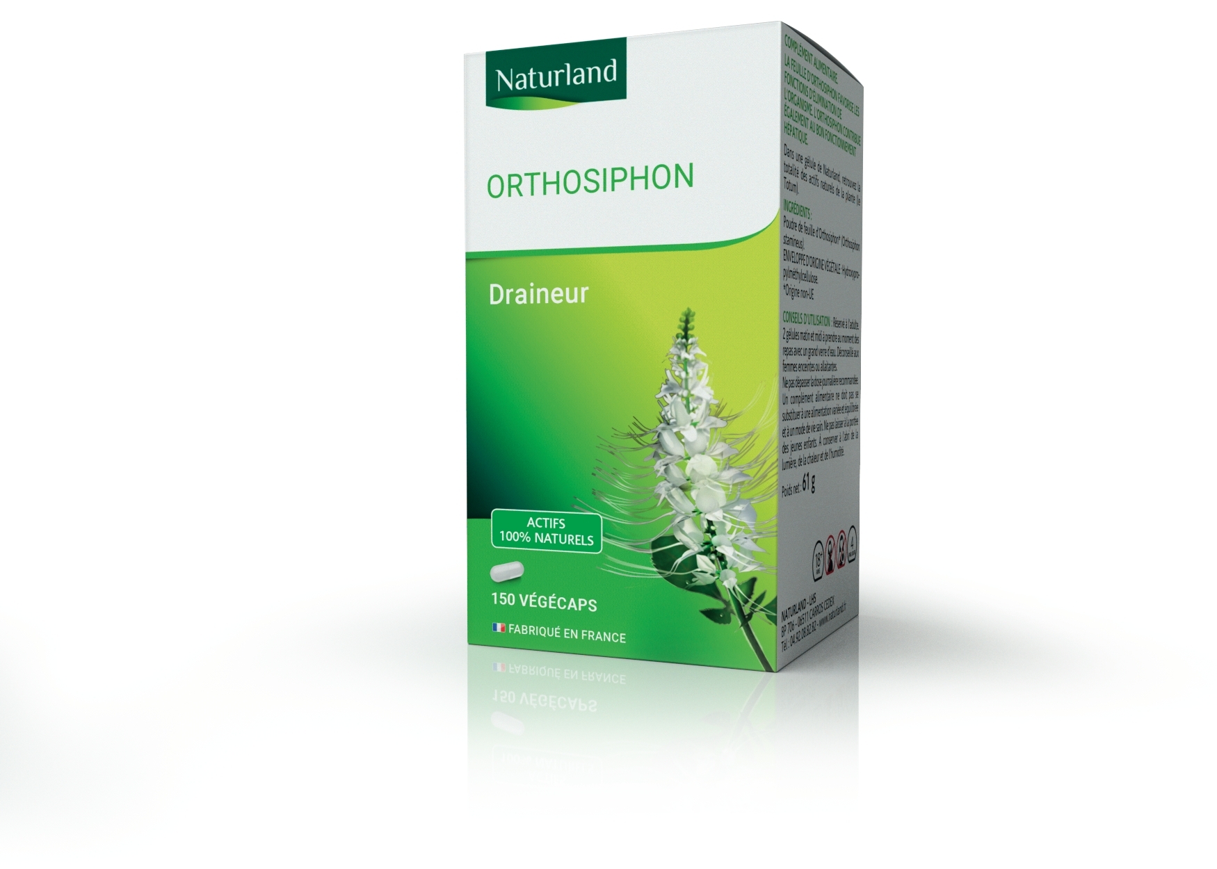 Orthosiphon, Draineur 150 capsules végétales
