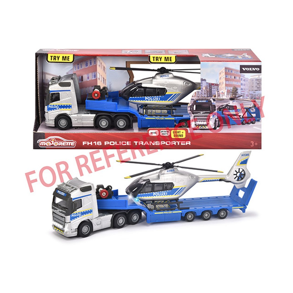 Majo Gs Camion + Helico Police 35Cm
