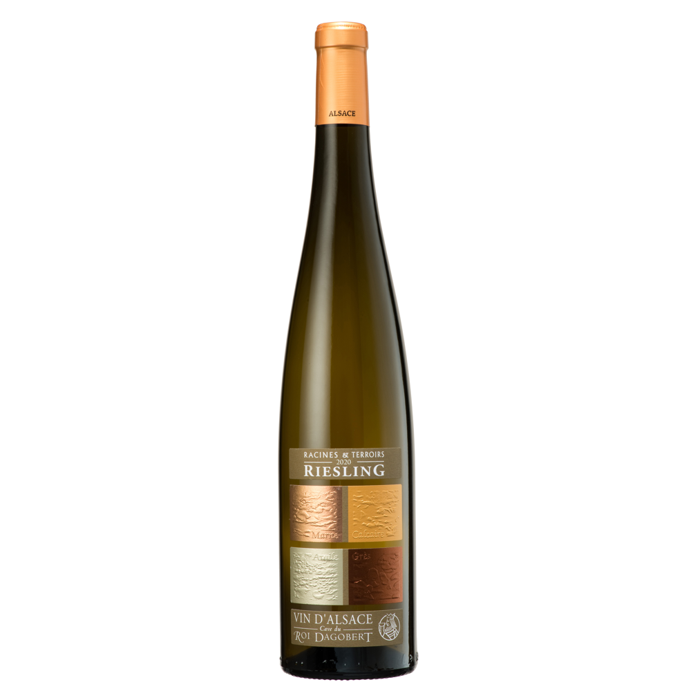 Cave du Roi Dagobert Racines et Terroirs, 2020 - Alsace Riesling AOP - Blanc Sec - 75 cl