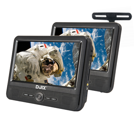 D-Jix PVS 906-50SM Lecteur DVD/Blu-Ray portable Lecteur DVD portable Mural 22,9 cm (9) 800 x 480 pix