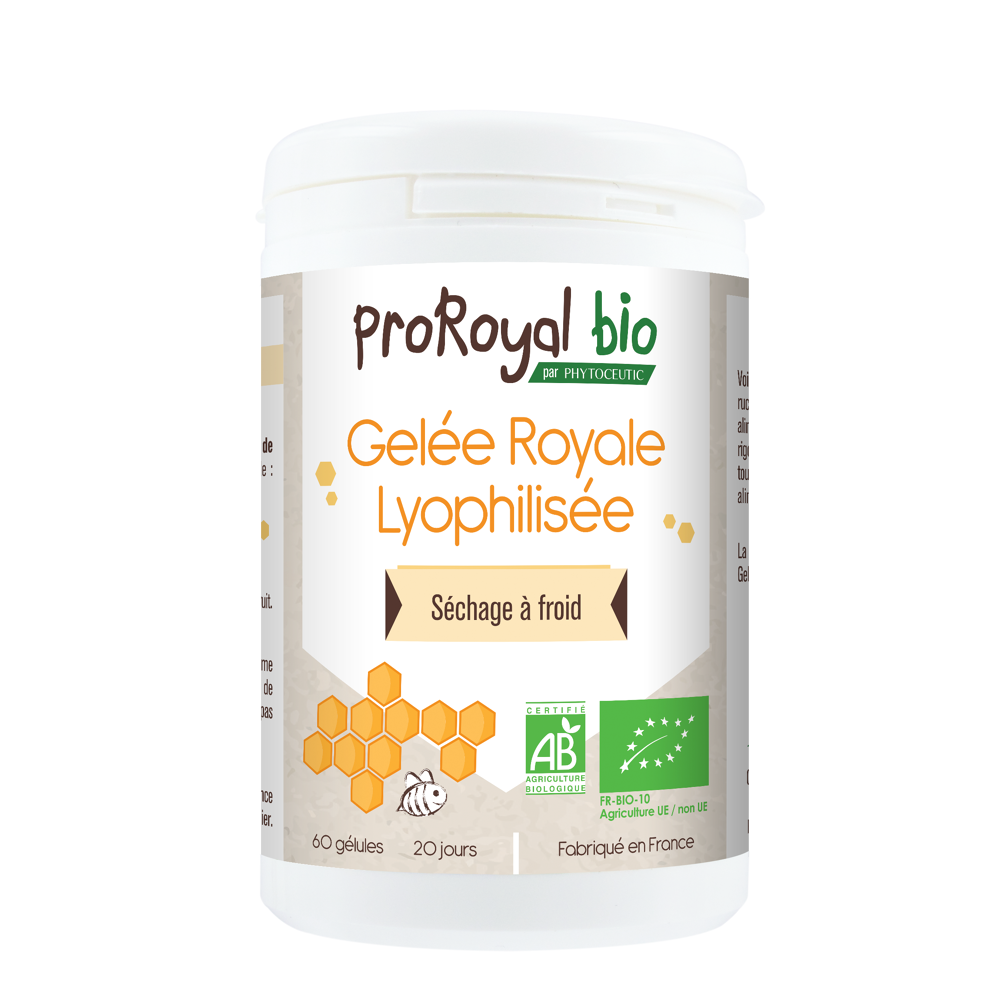 Gelée royale lyophilisée 60 gélules
