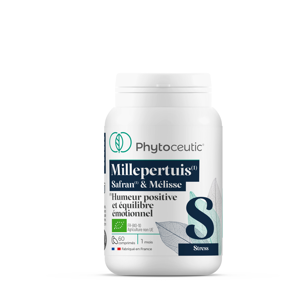 Millepertuis safran bio 60 comprimés