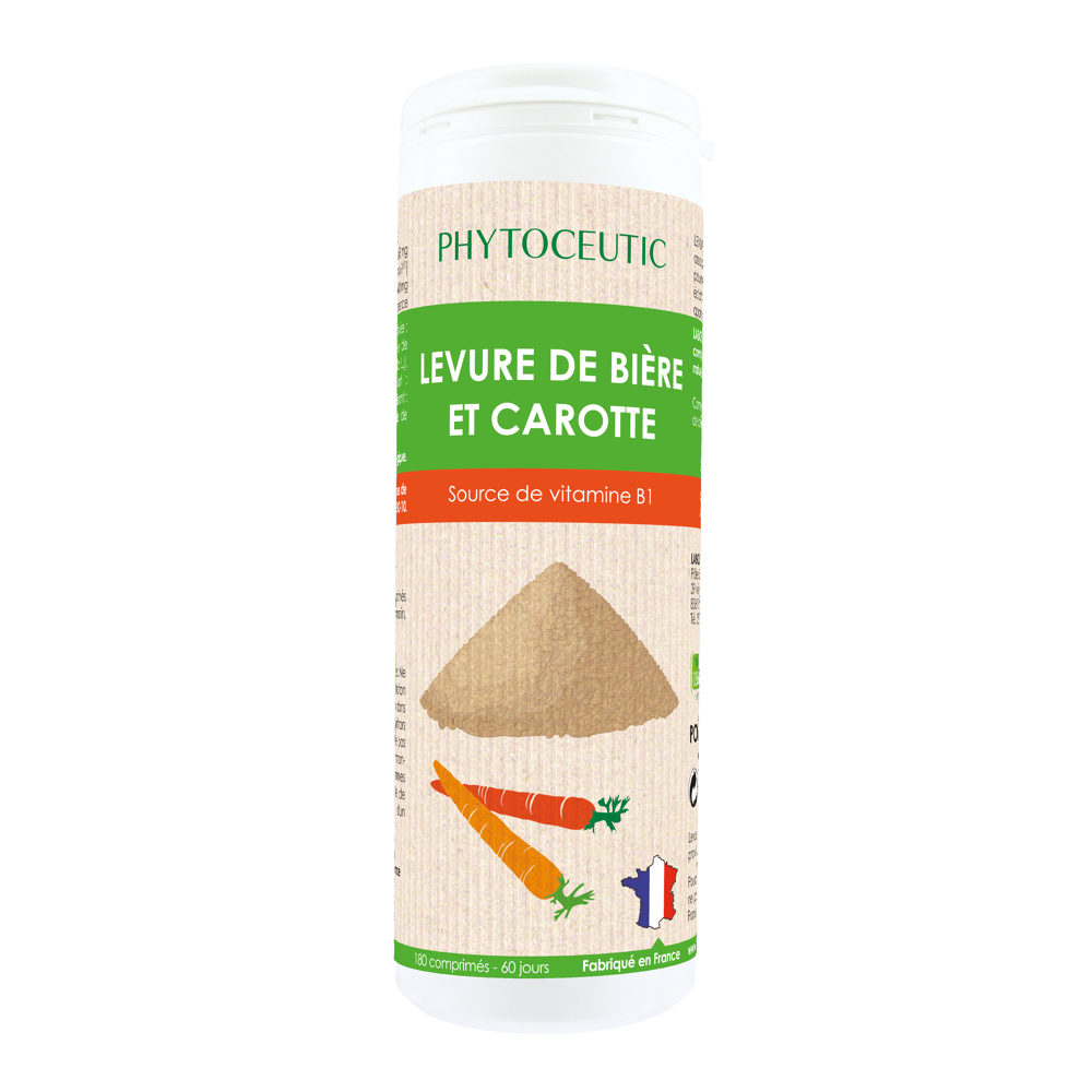Levure de bière et Carotte 180 comprimés