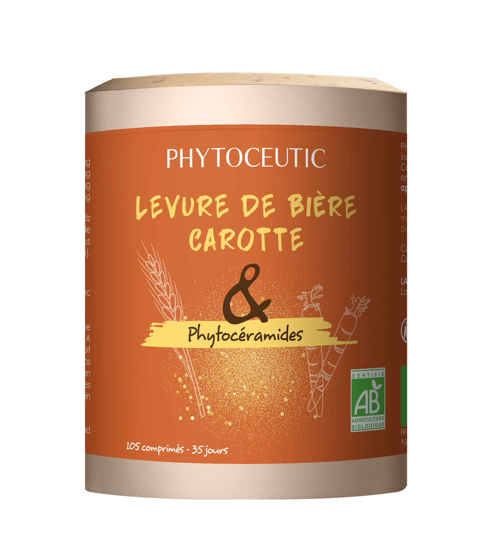 Levure De Bière Carotte & Phytoceramides 105 Comprimés