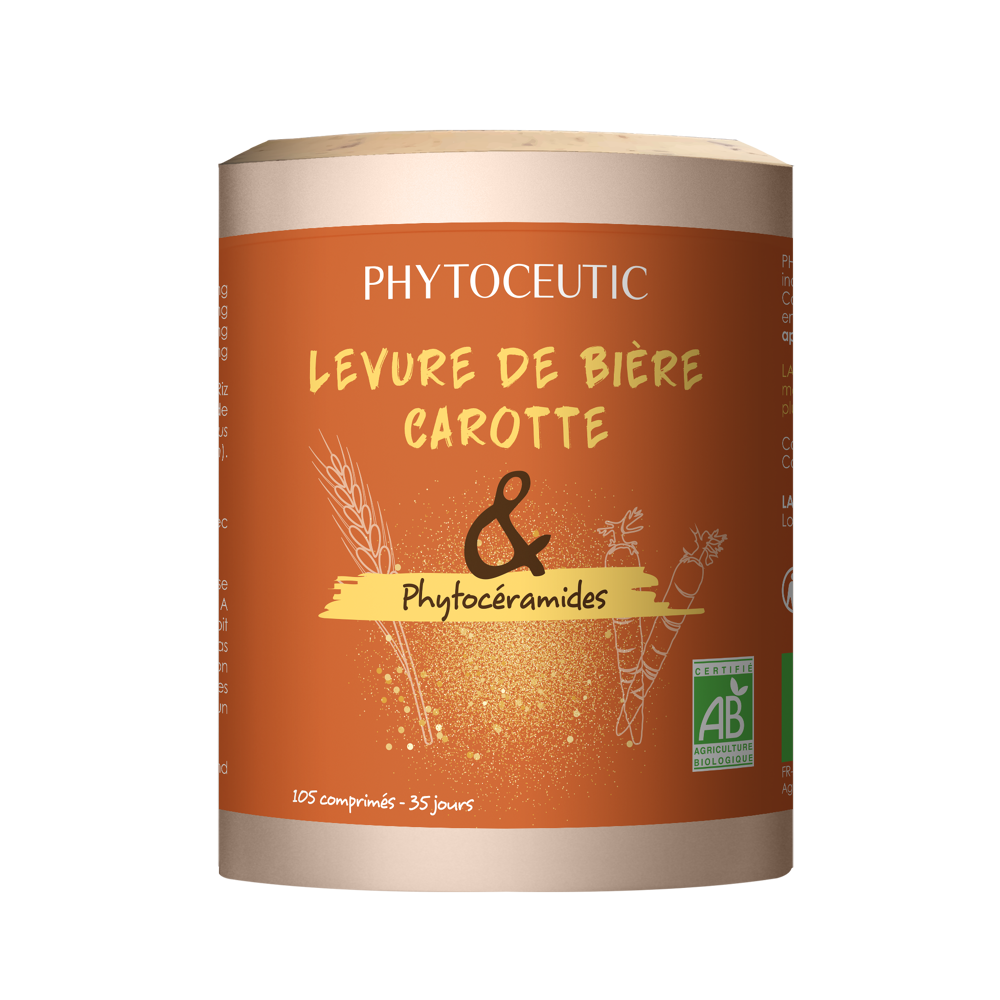 Levure De Bière Carotte & Phytoceramides 105 Comprimés