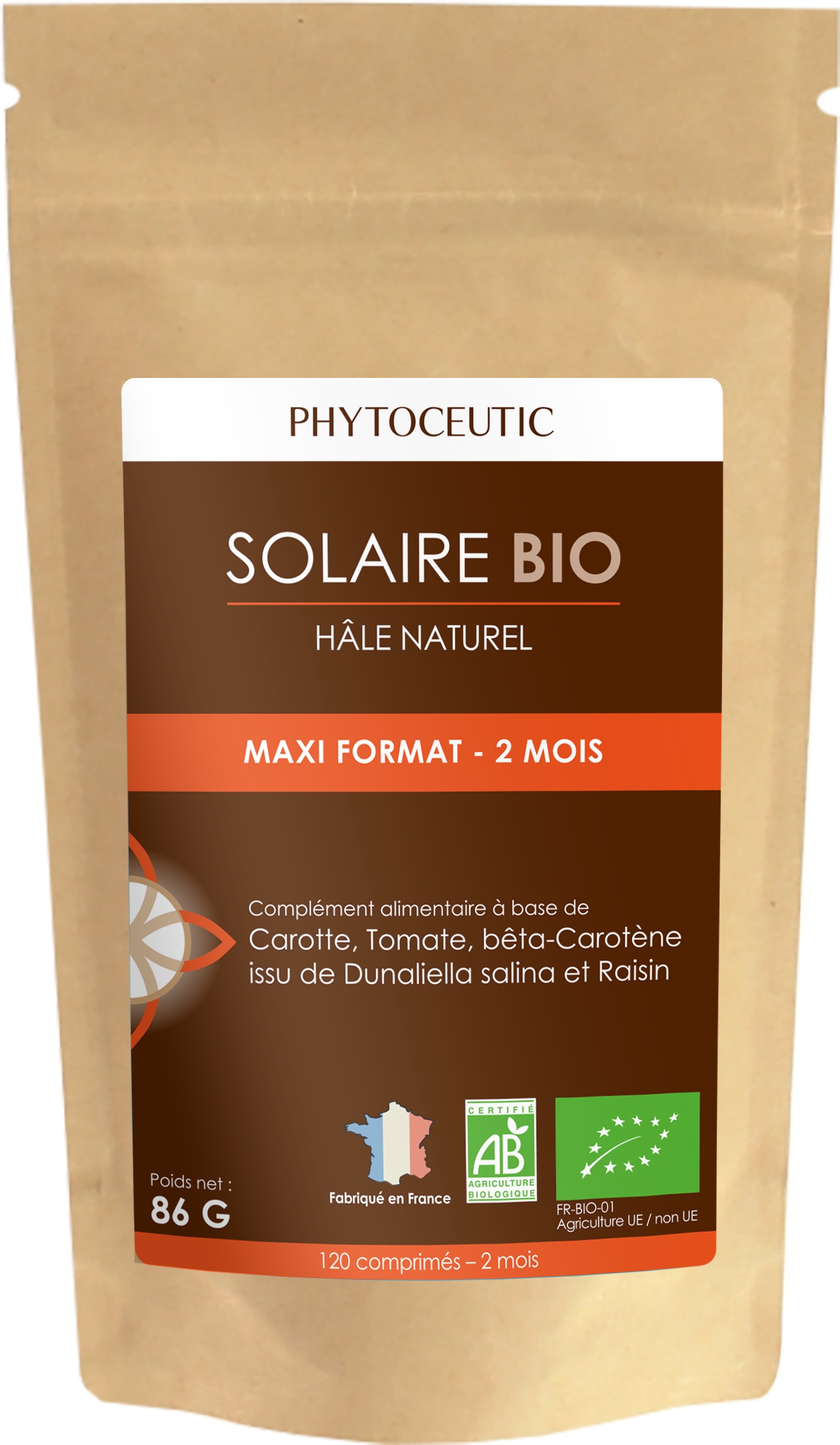 Solaire bio éco-recharge 120 comprimés
