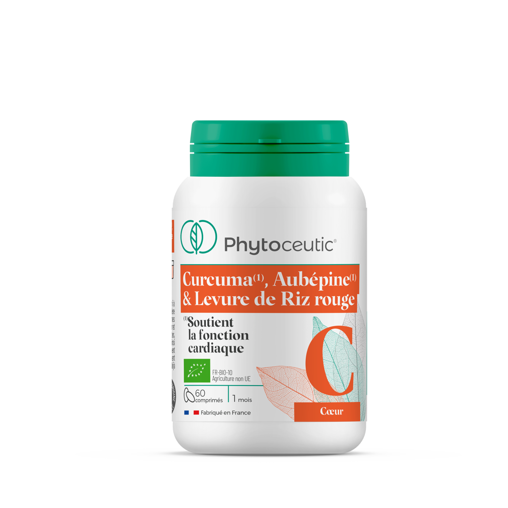 Curcuma Aubépine Levure De Riz Rouge Bio