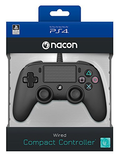 Manette filaire officielle PS4 noire (PS4)