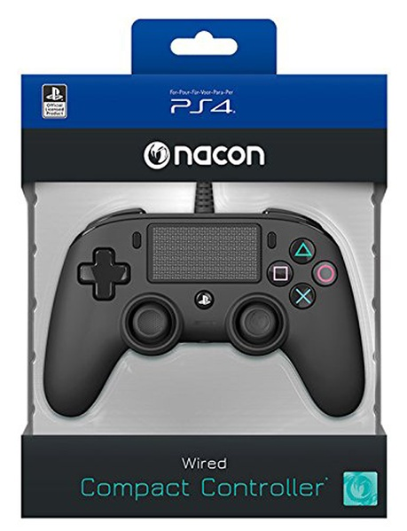 Manette filaire officielle PS4 noire (PS4)