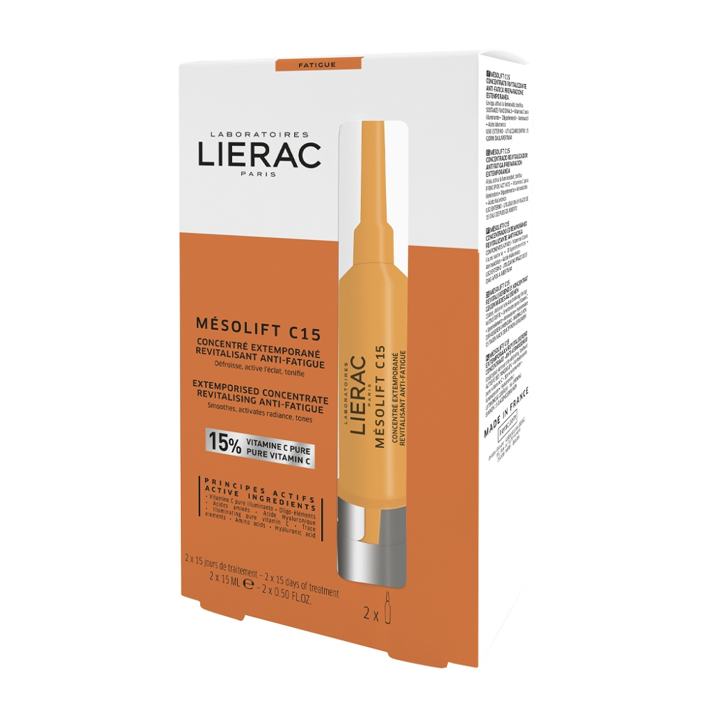 Mésolift C15 Concentré Extemporané Revitalisant Anti-Fatigue 2 Ampoules de 15ml