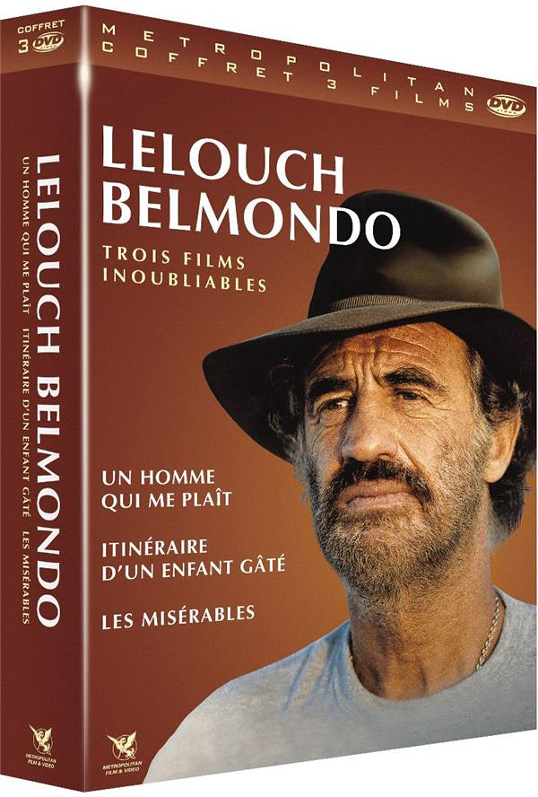 Lelouch / Belmondo : Itinéraire d'un enfant gâté + Les misérables + Un homme qui me plaît