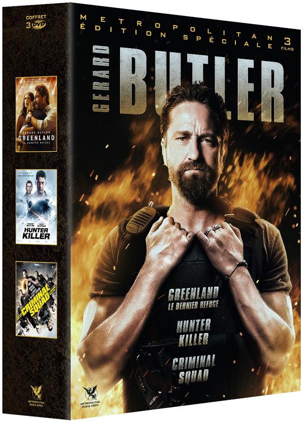 Gerard Butler - 3 films : Greenland, le dernier refuge + Hunter Killer + Criminal Squad