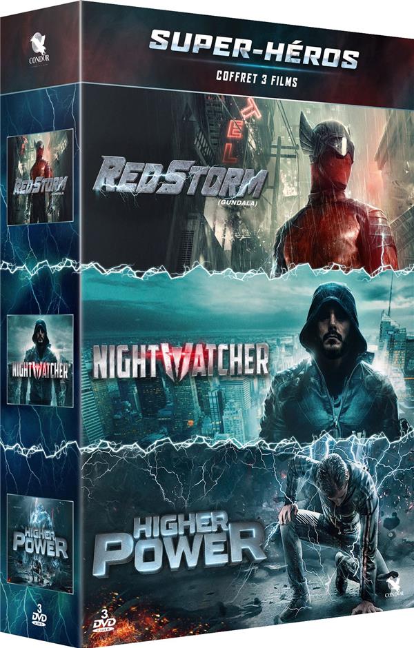 Super-héros - Coffret 3 films : Red Storm + Nightwatcher + Higher power