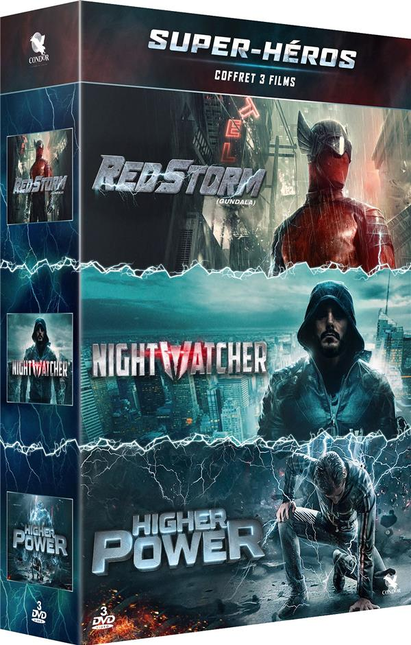 Super-héros - Coffret 3 films : Red Storm + Nightwatcher + Higher power