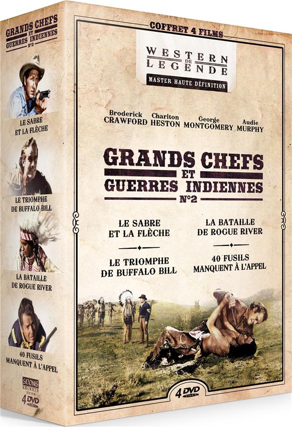 Grands chefs et guerres indiennes n°2 - Coffret 4 films