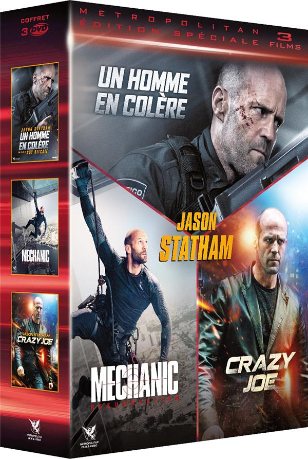 Jason Statham - 3 films : Crazy Joe + Mechanic : Resurrection + Un homme en colère