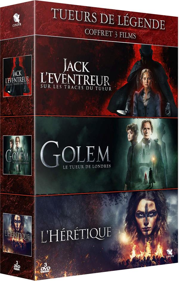 Tueurs - Coffret 3 films : Jack l'éventreur, sur les traces du tueur + Golem, Le tueur de Londres +