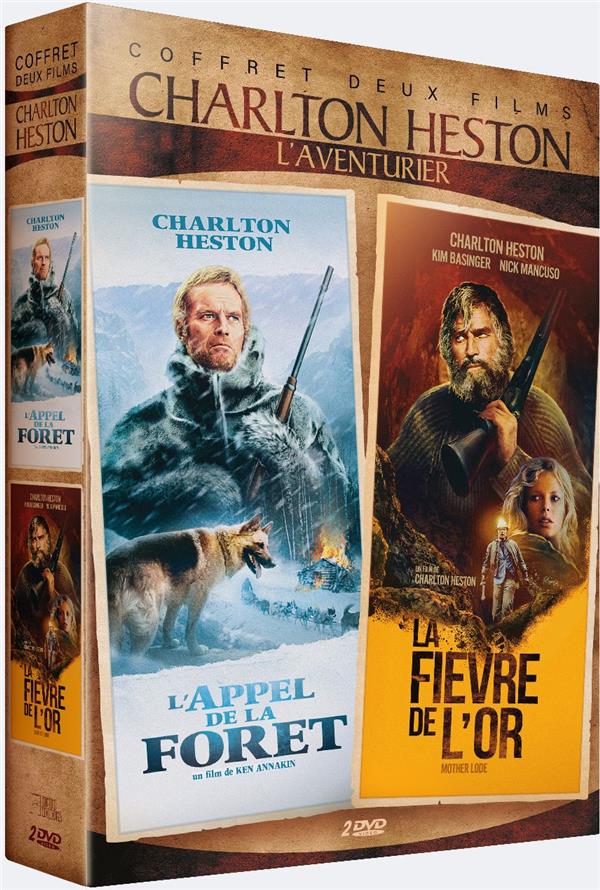 Charlton Heston l'aventurier - Coffret 2 films : La Fièvre de l'or + L'Appel de la forêt