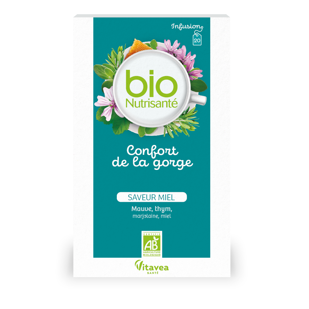 Infusion Bio Confort De La Gorge 20 Sachets
