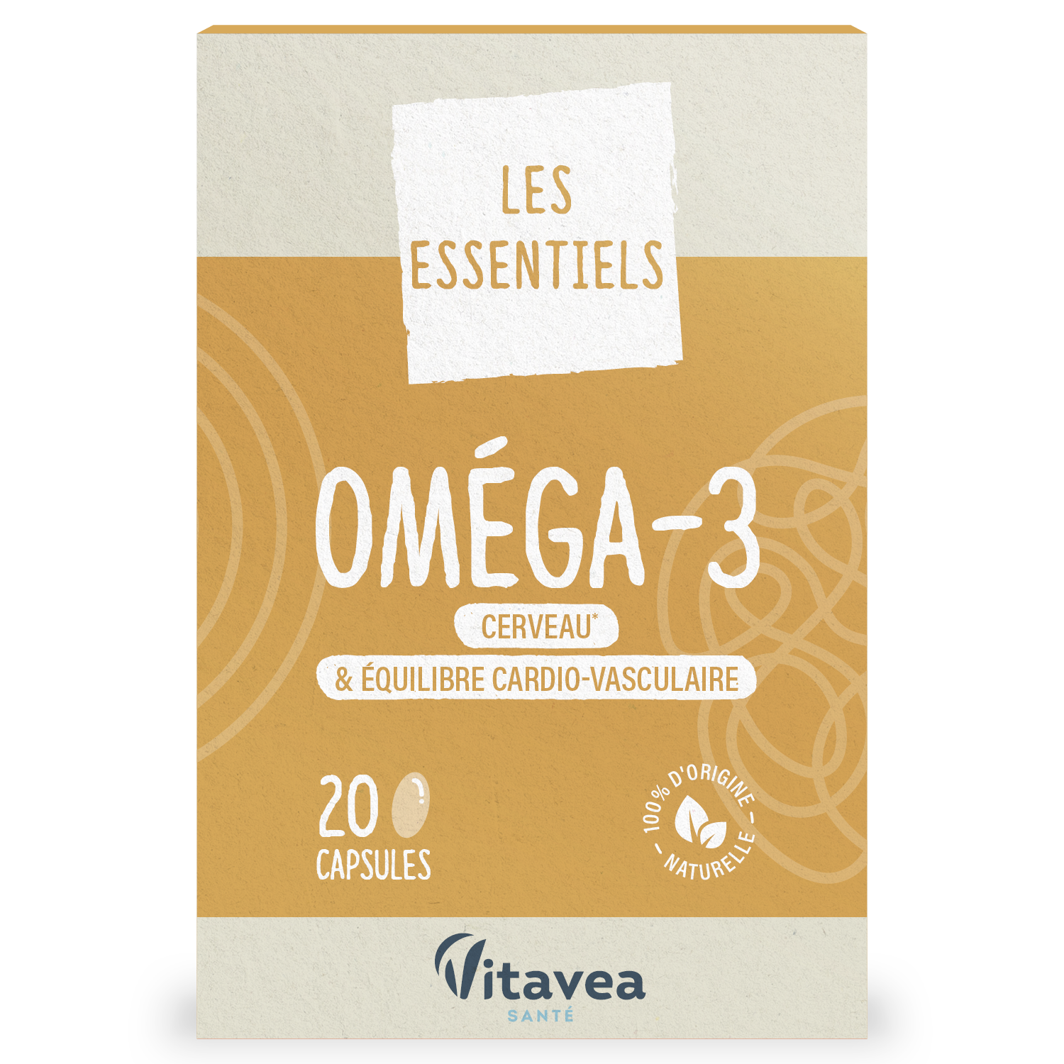 Nutri'sentiels Omega-3 Marin 20 Capsules
