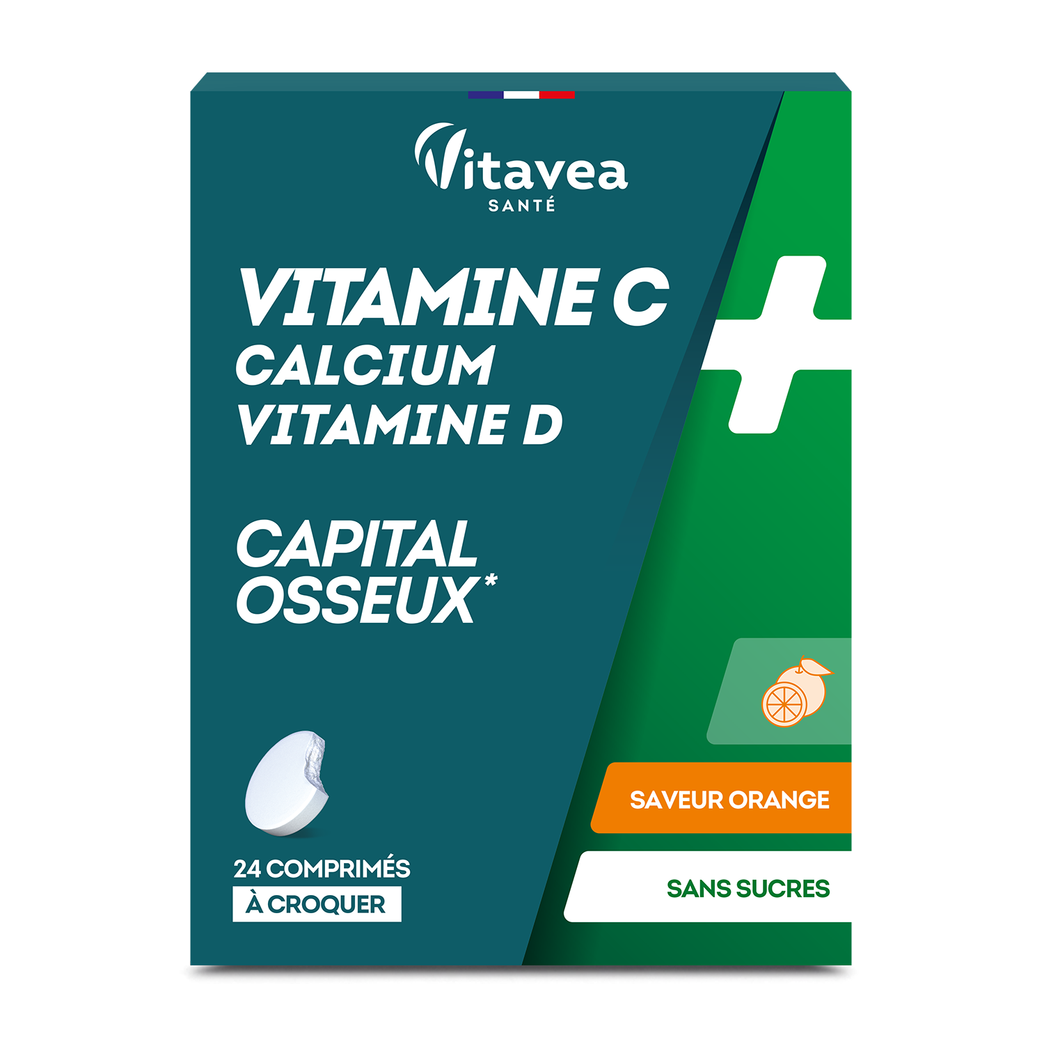 Vitamine C Calcium vitamine D 24 comprimés