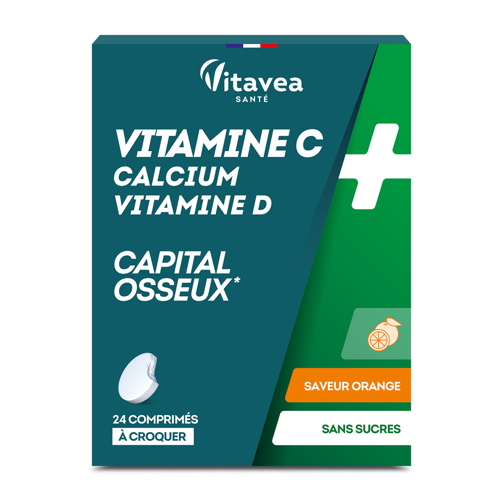 Vitamine C Calcium vitamine D 24 comprimés