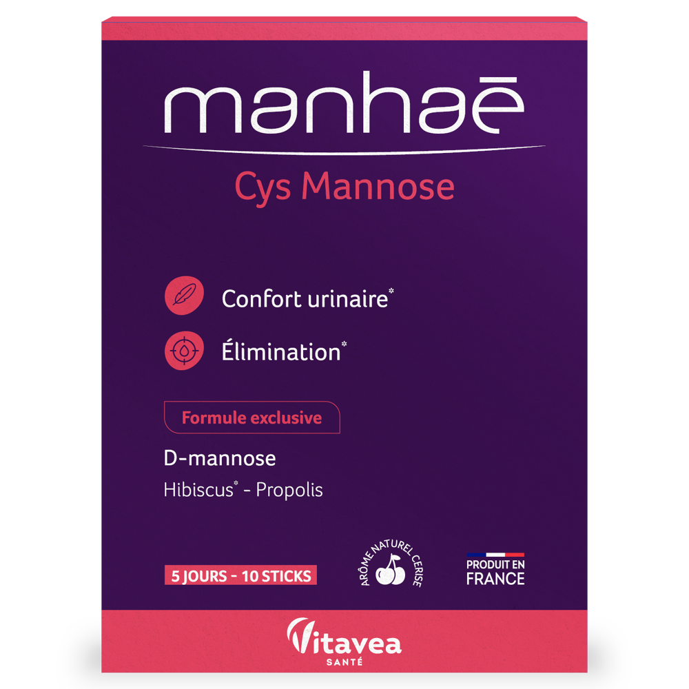 Manhaé cys mannose confort urinaire 10 sticks