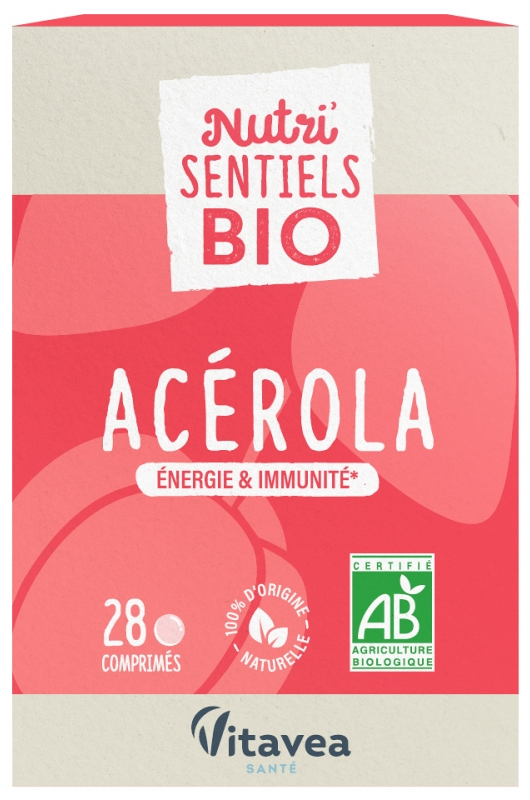 Nutri'Sentiels Acérola Bio 28 Comprimés
