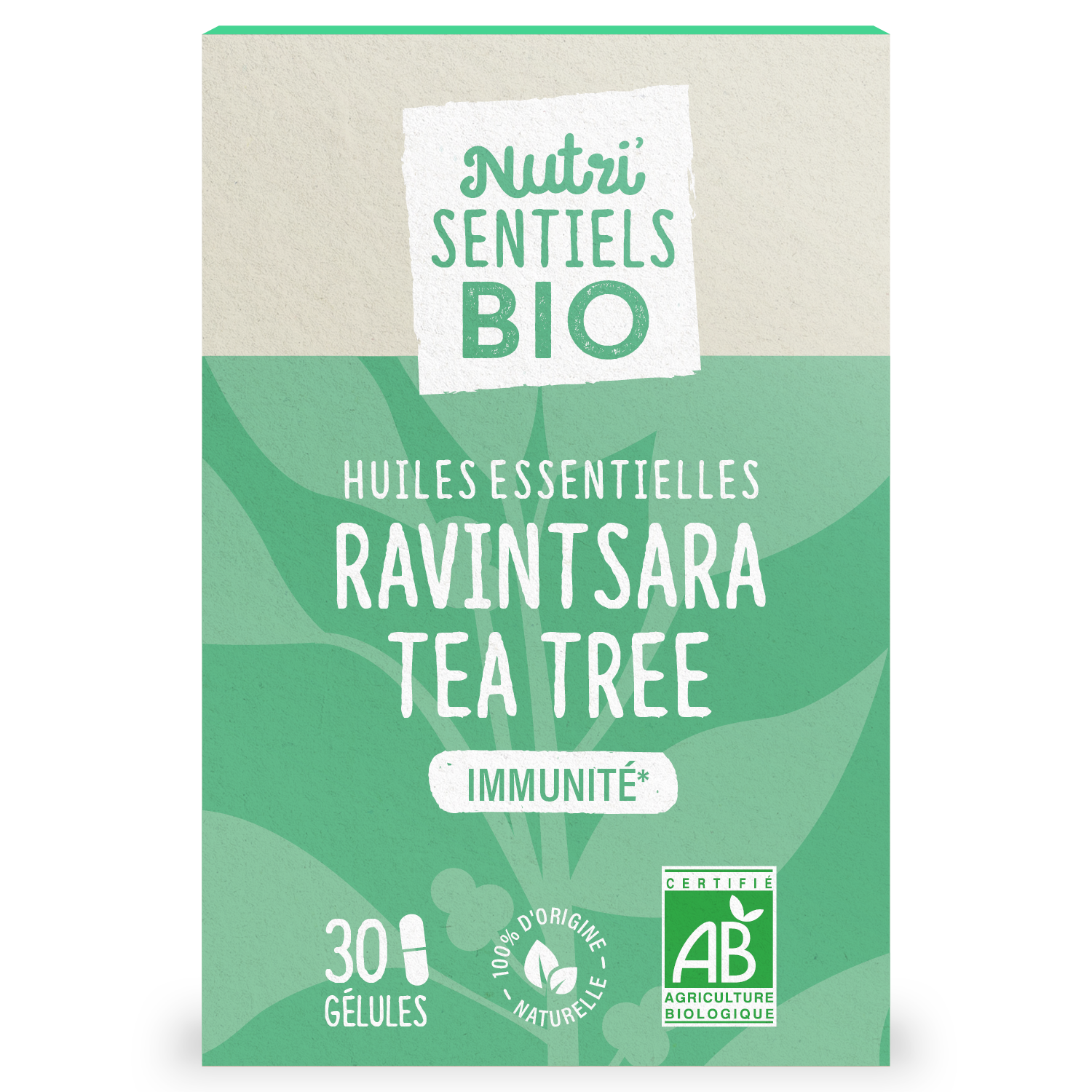 Ravintsara Tea Tree Bio 30 Gélules - Nutri'sentiels Bio