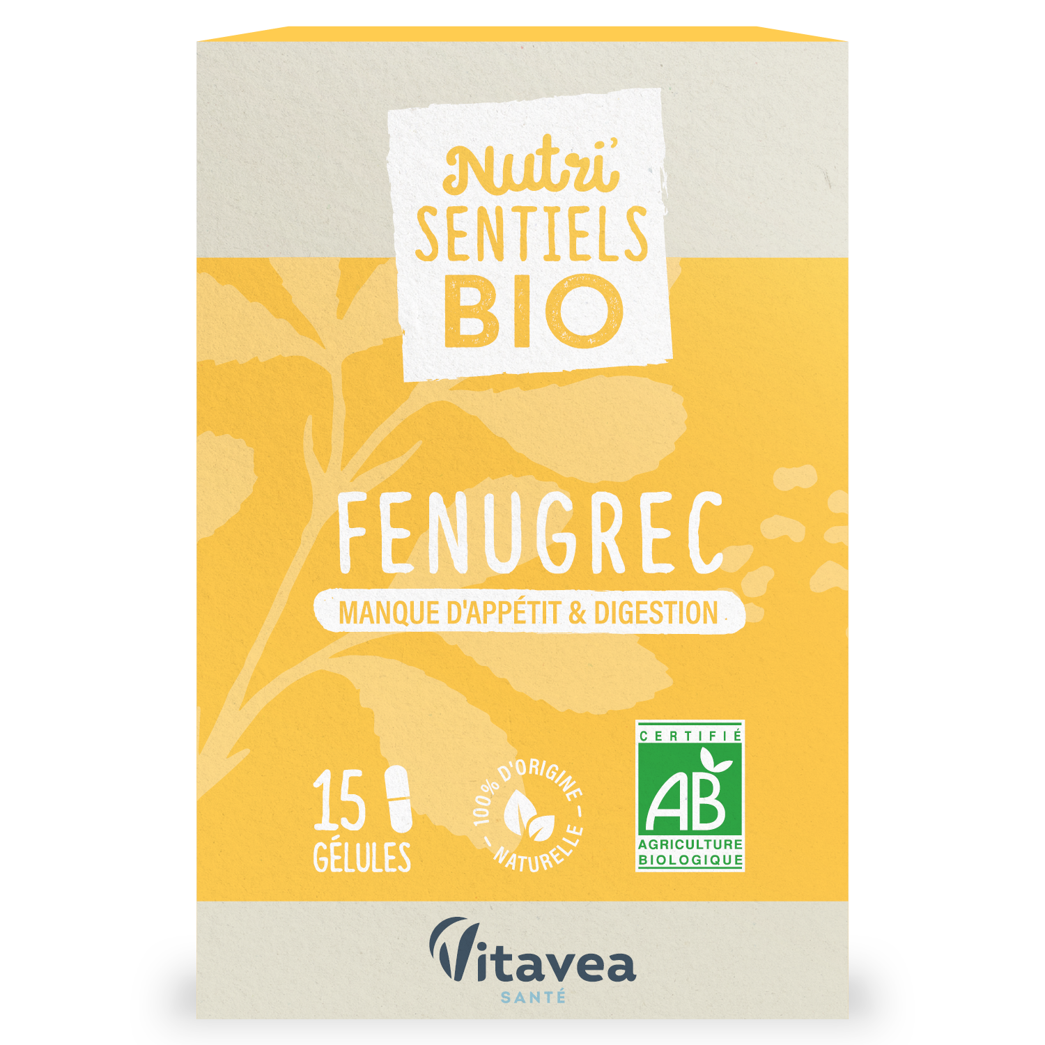 Nutri'sentiels Fenugrec Bio 15 gélules