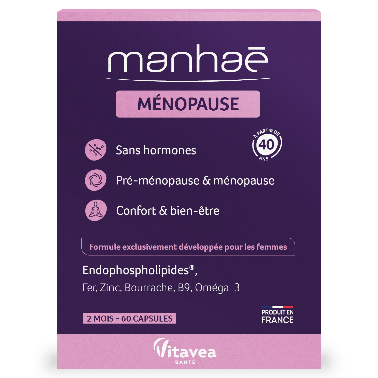 Manhae pré-ménopause 60 capsules