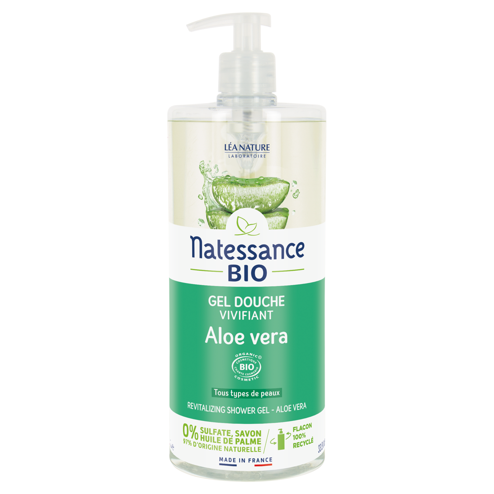 Gel douche Aloe Vera bio sans sulfate 1L