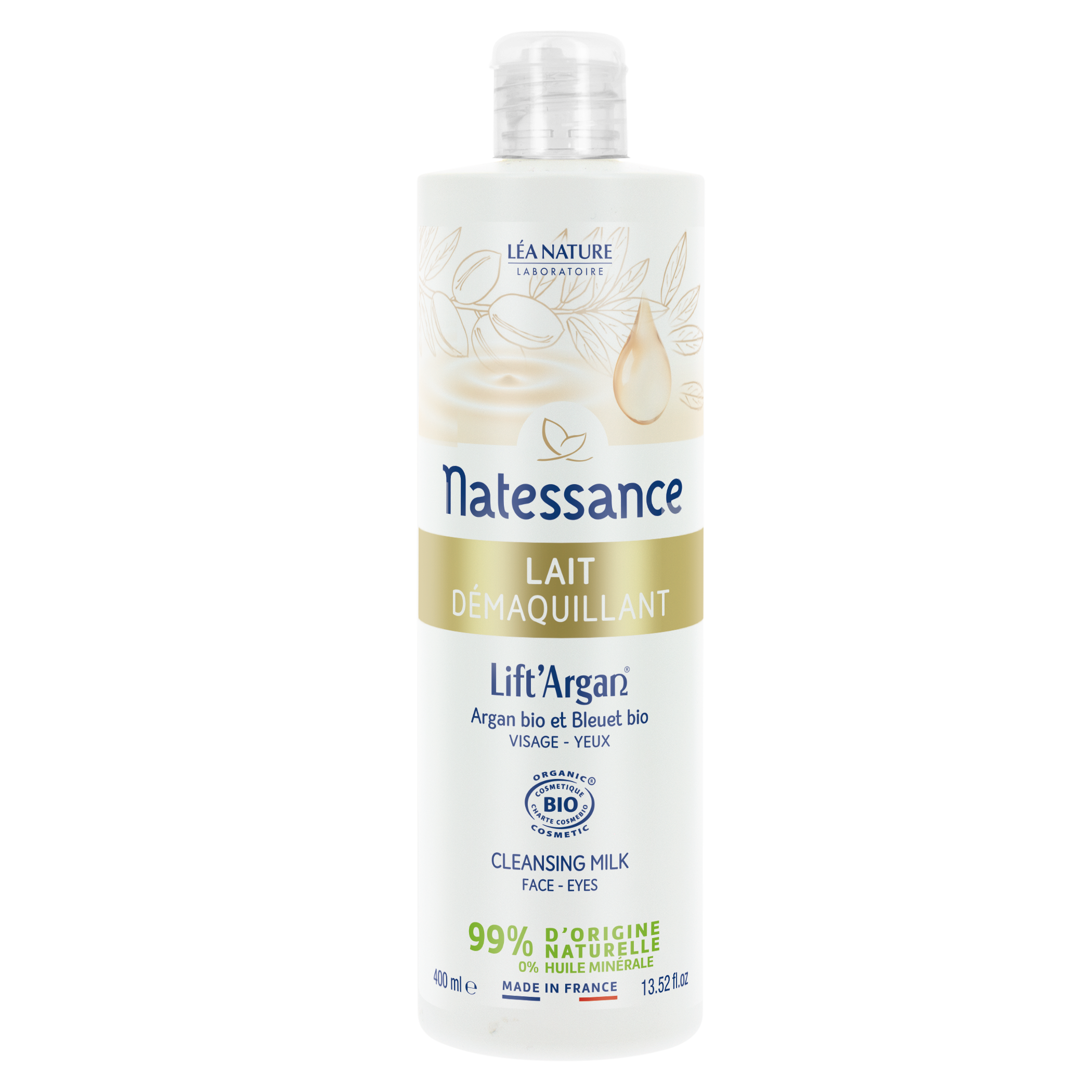 Natessance lait démaquillant bio 400 ml