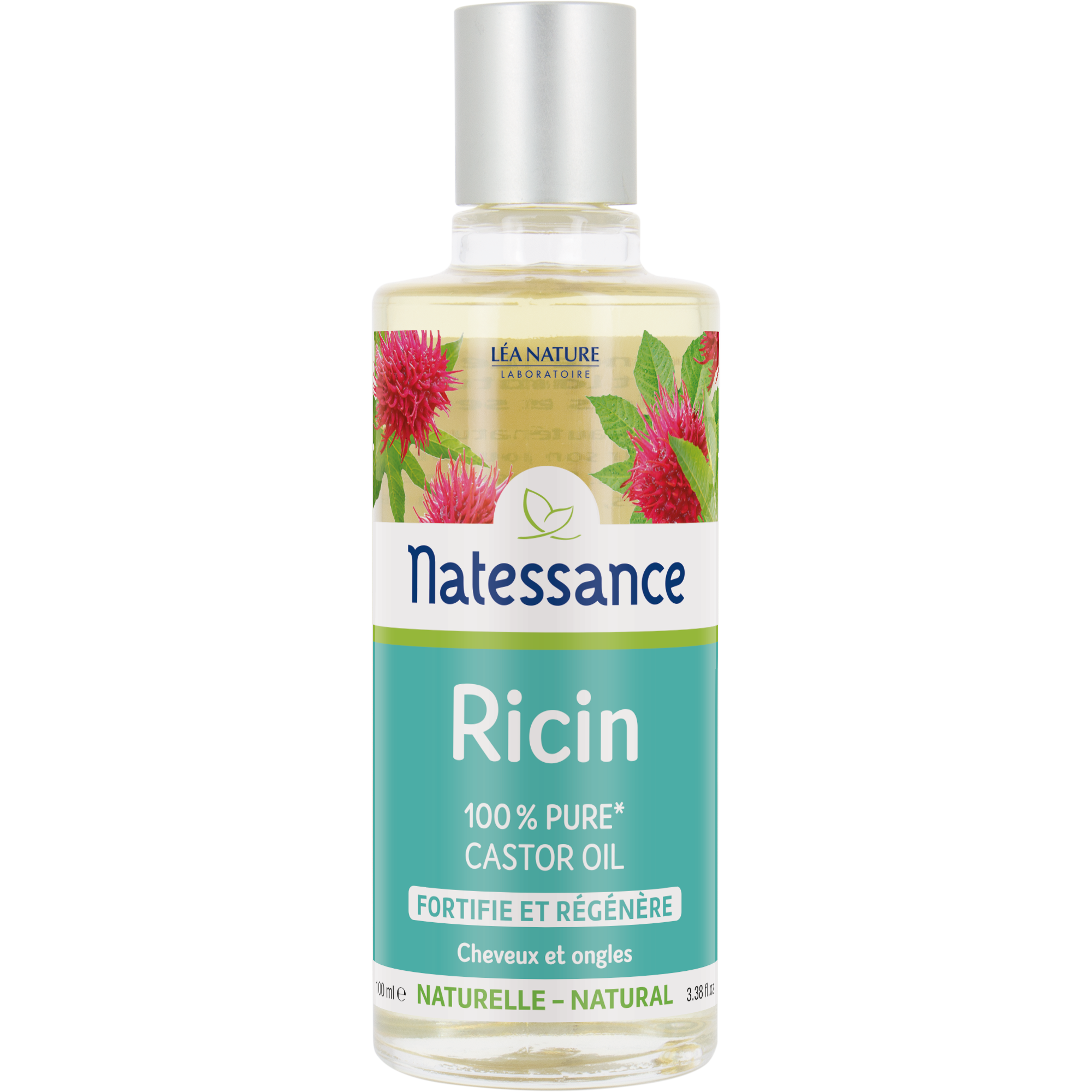 Natessance huile de ricin 100% pure - fortifie et régénére 100 ml