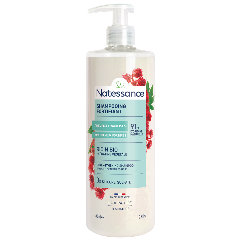 Shampooing huile de ricin et kératine végétale 500ml