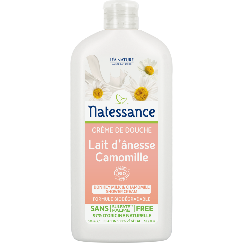 Crème de douche lait d'ânesse camomille bio 500ml