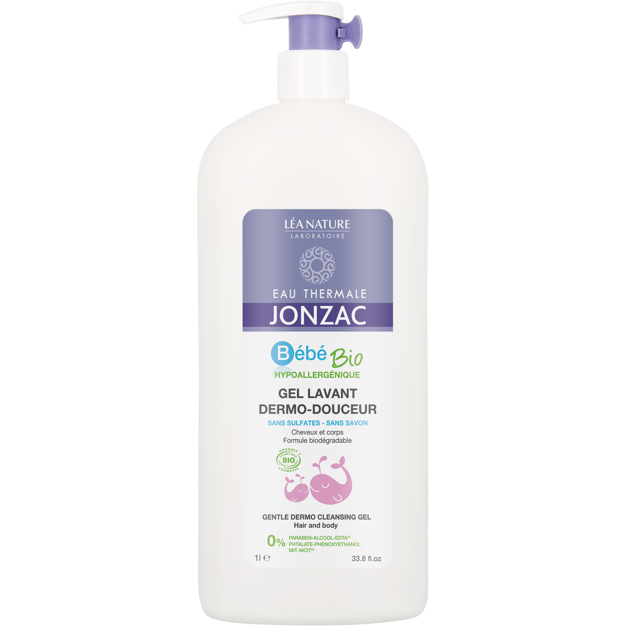 Gel lavant bébé bio 1l