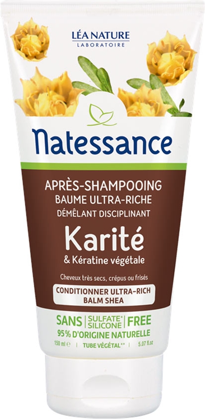 Après-shampoing baume ultra-riche karité et kératine végétale 150ml