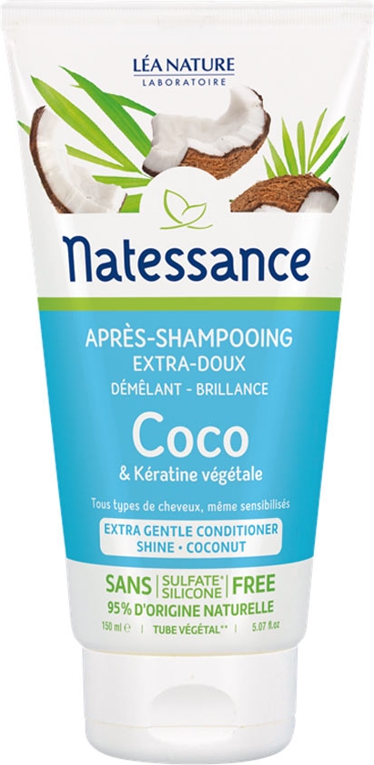 Après-shampoing extra-doux coco et kératine végétale 150ml