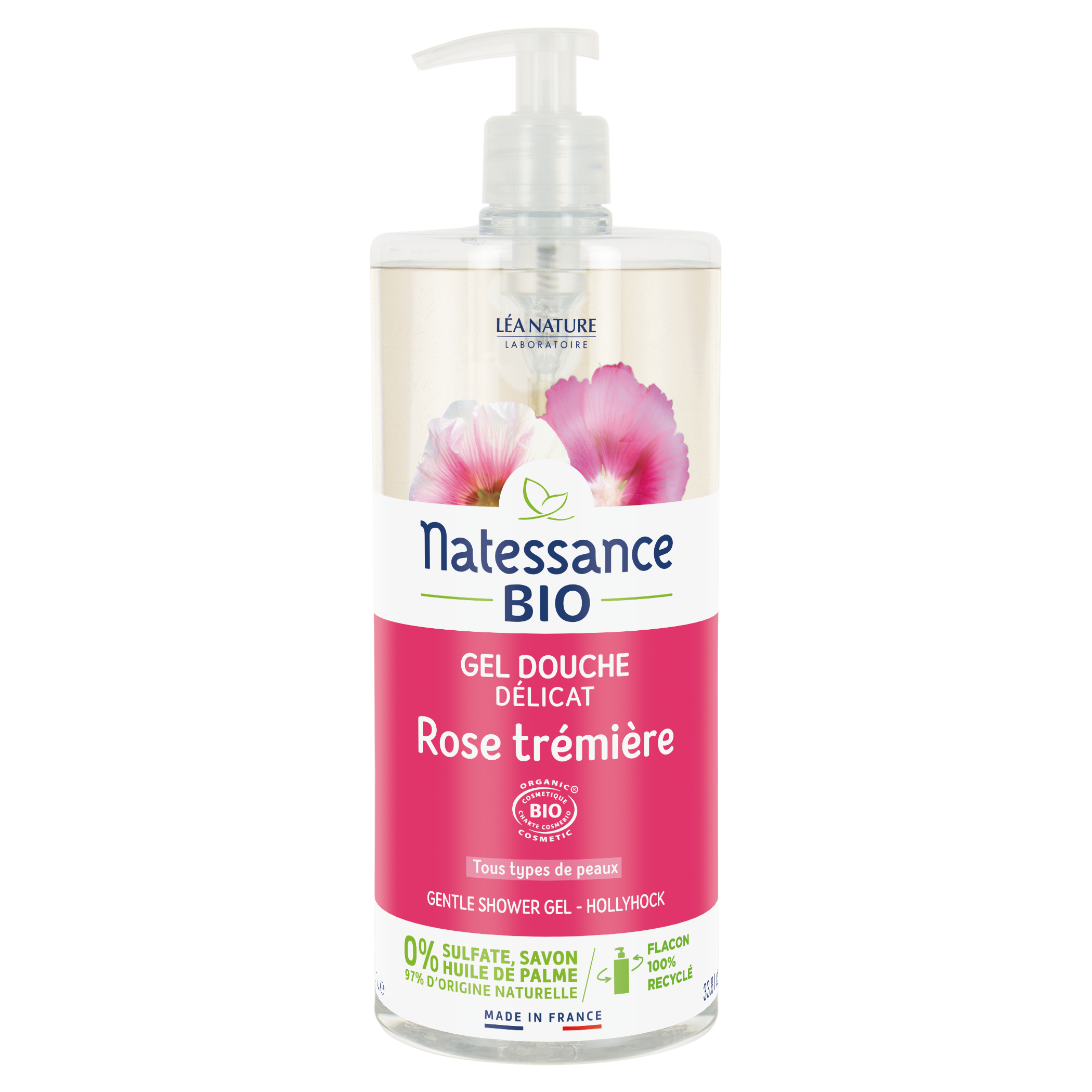 Gel douche Rose trémière 1l