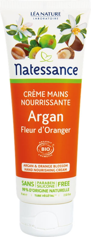 Crème mains nourrissante argan fleur d'oranger 75ml