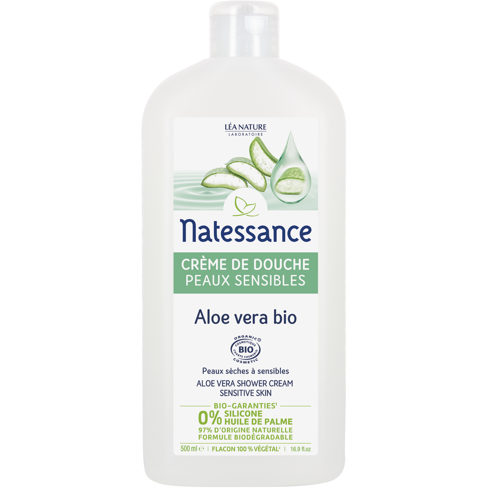 Crème Douche Aloe Vera Haute Tolérance bio 500ml