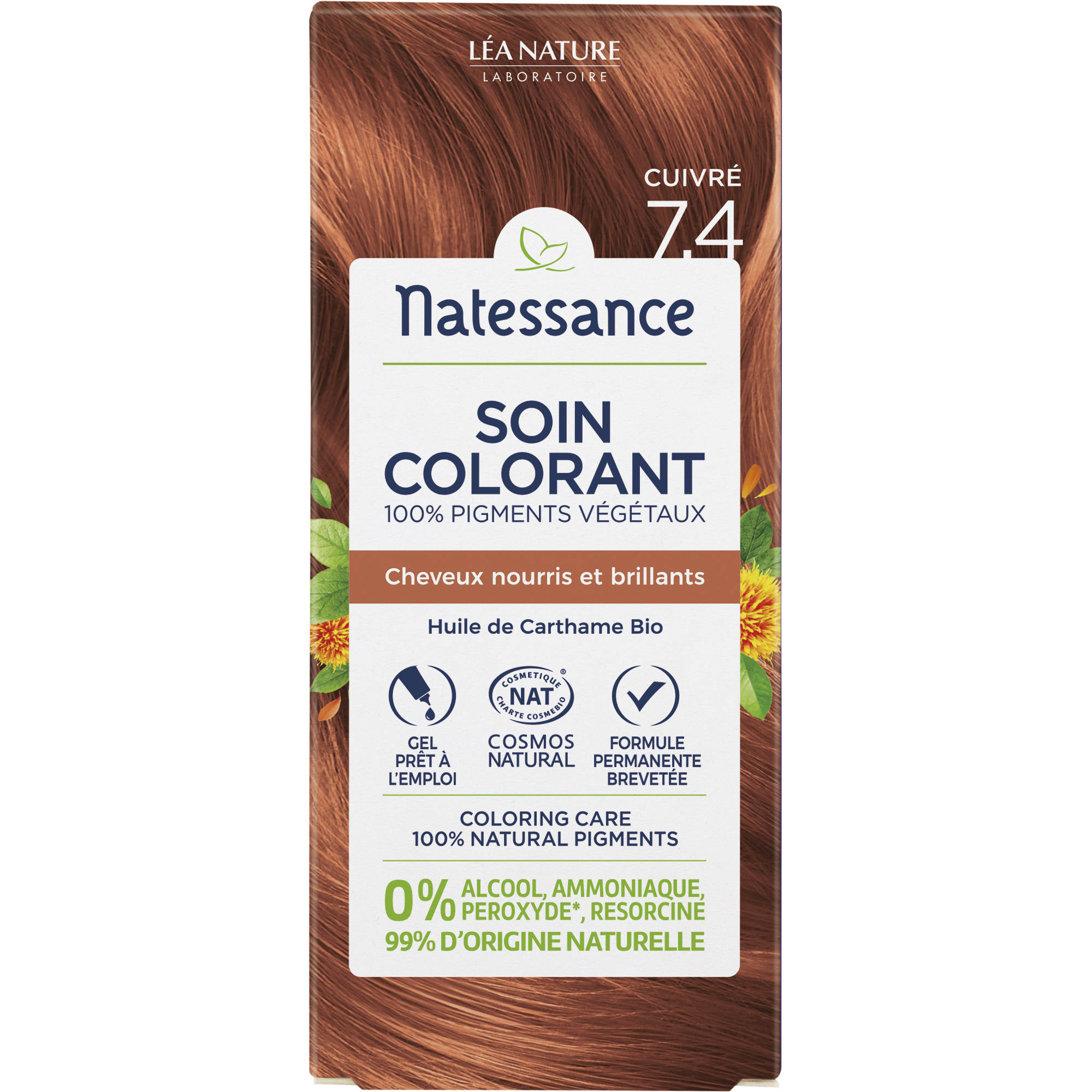Soin Colorant Végétal Cuivré 7.4 150ml
