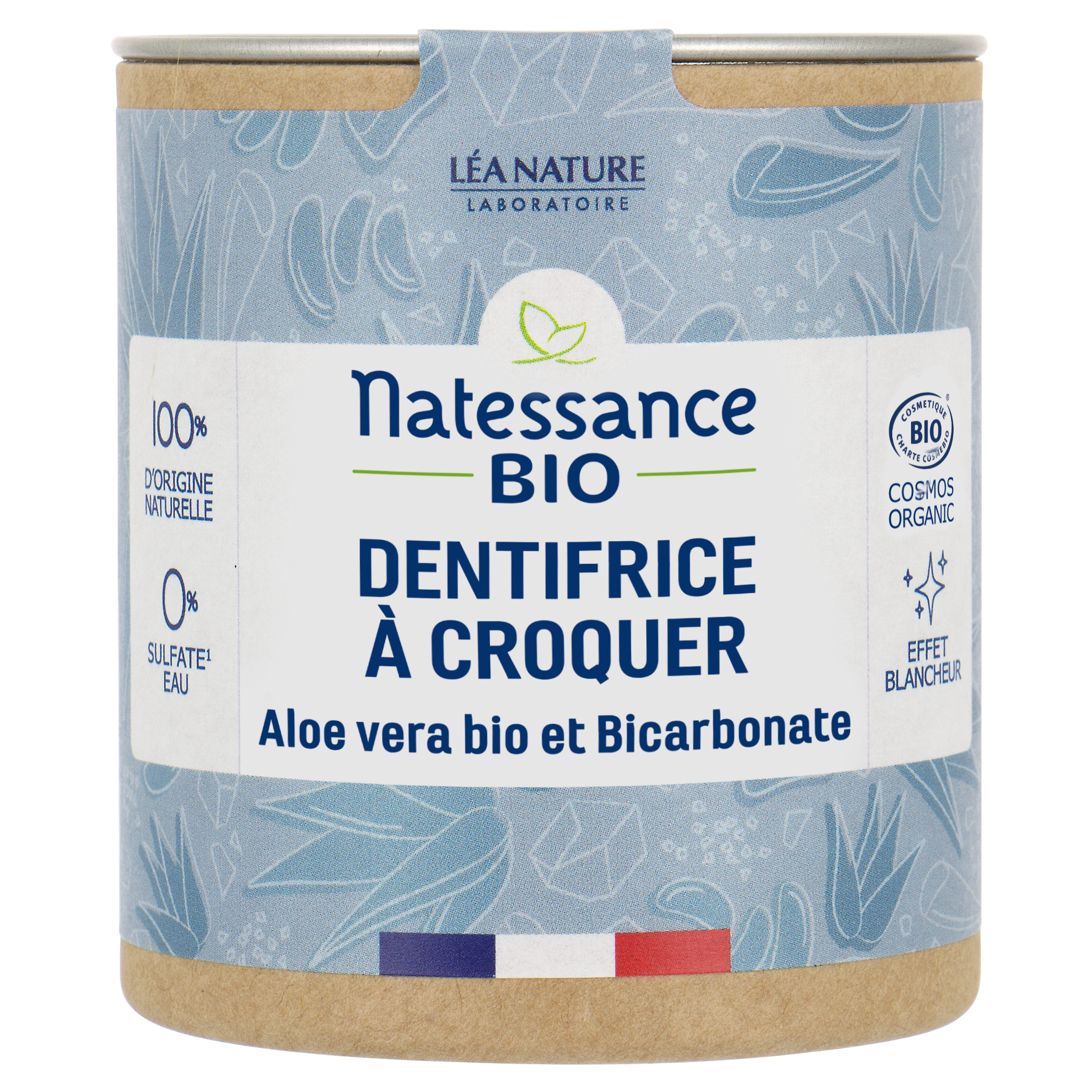 Dentifrice à croquer blancheur Aloe Vera bio 52g