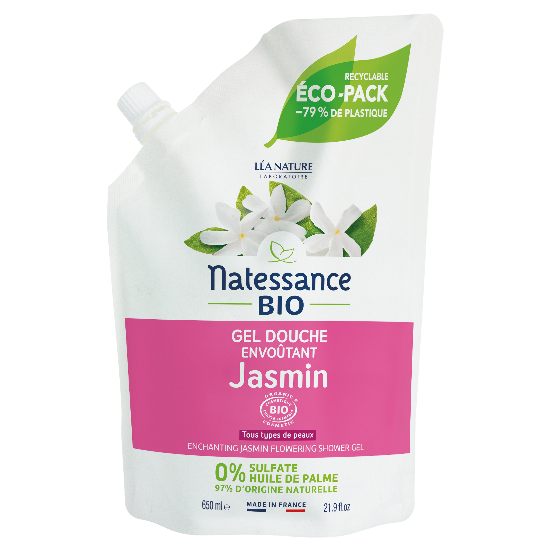 Gel douche envoûtant Jasmin Bio